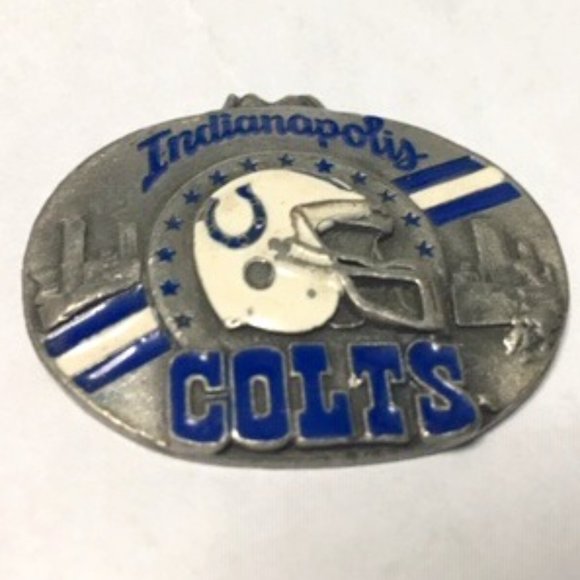 NFL Indianapolis Colts Pewter Pendant 1.5x1.25" - Picture 1 of 9